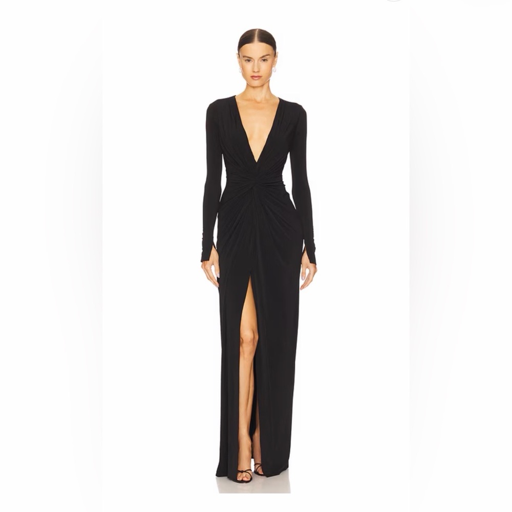 Katie May Black Long Sleeve Dress with Cut-Out